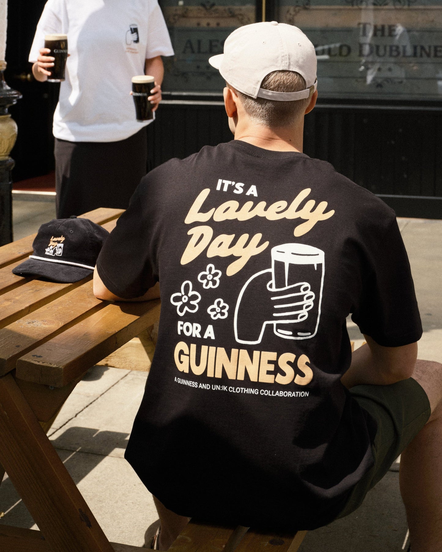 Guinness x UN:IK 'Cheers' Tee - Black