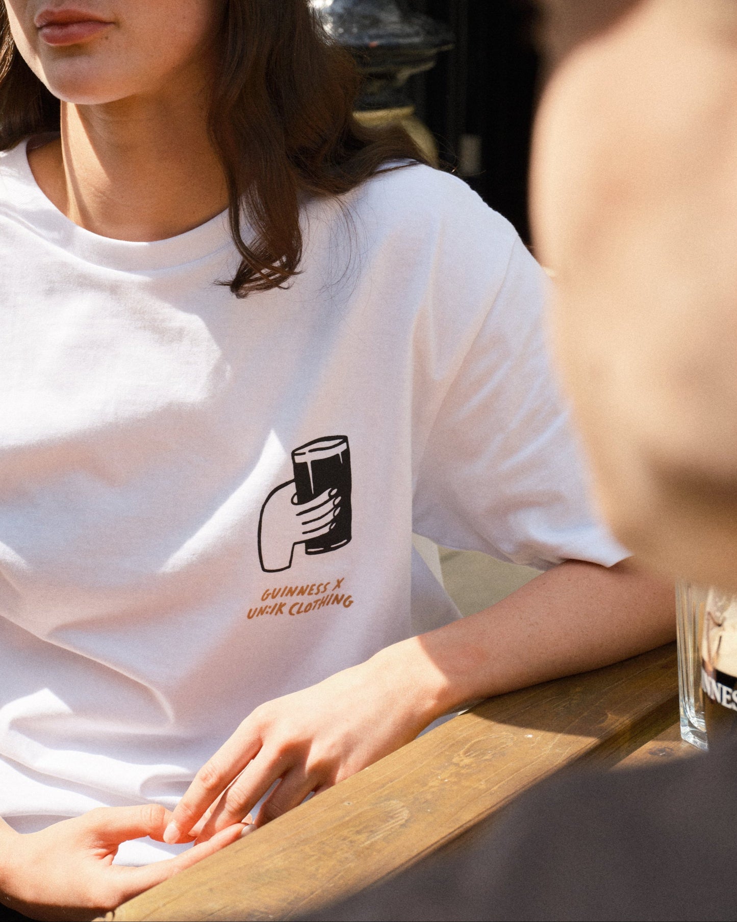 Guinness x UN:IK 'Cheers' Tee - White