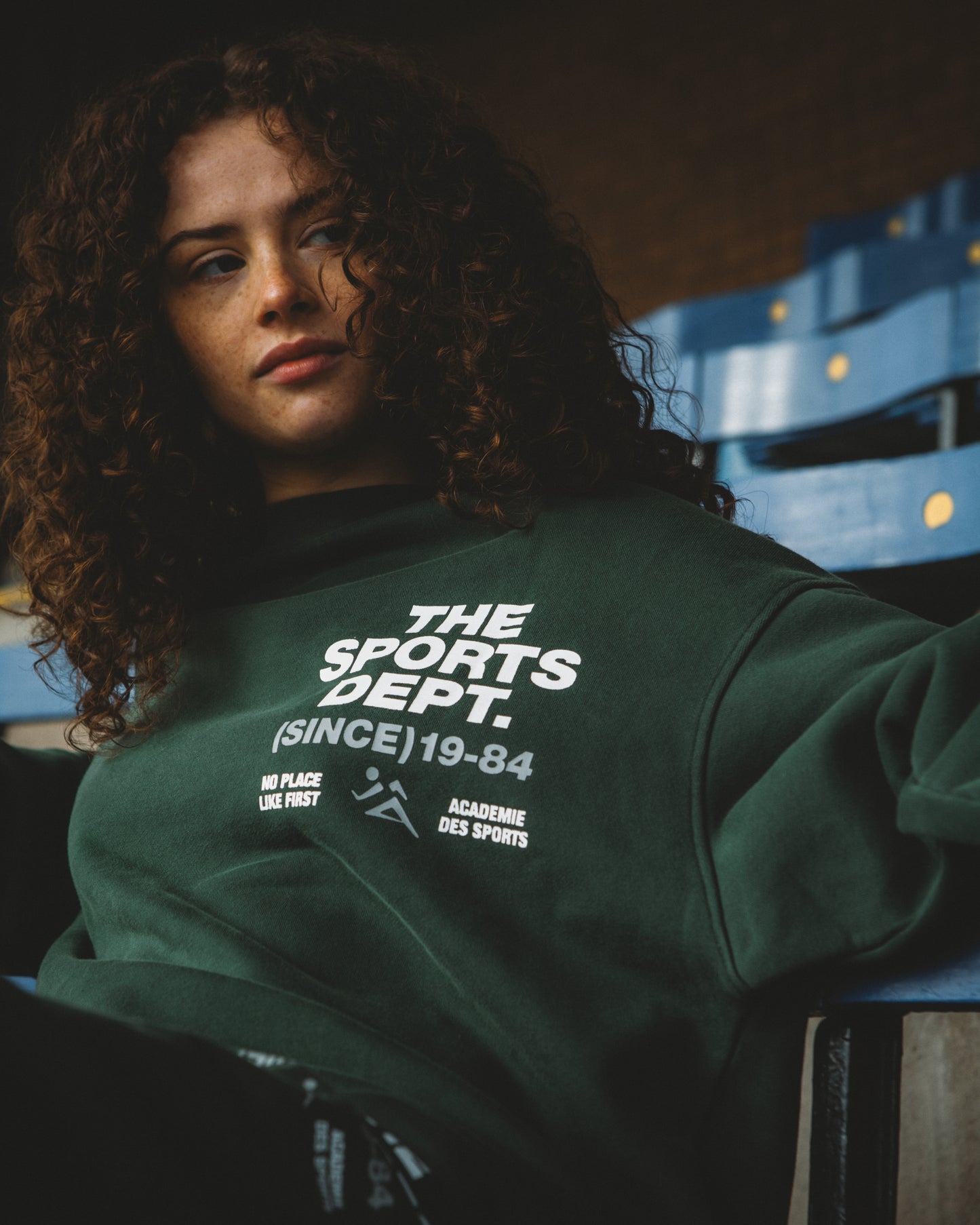 Vice 84 'The Sports Dept' Heavyweight Washed Sweater - Green