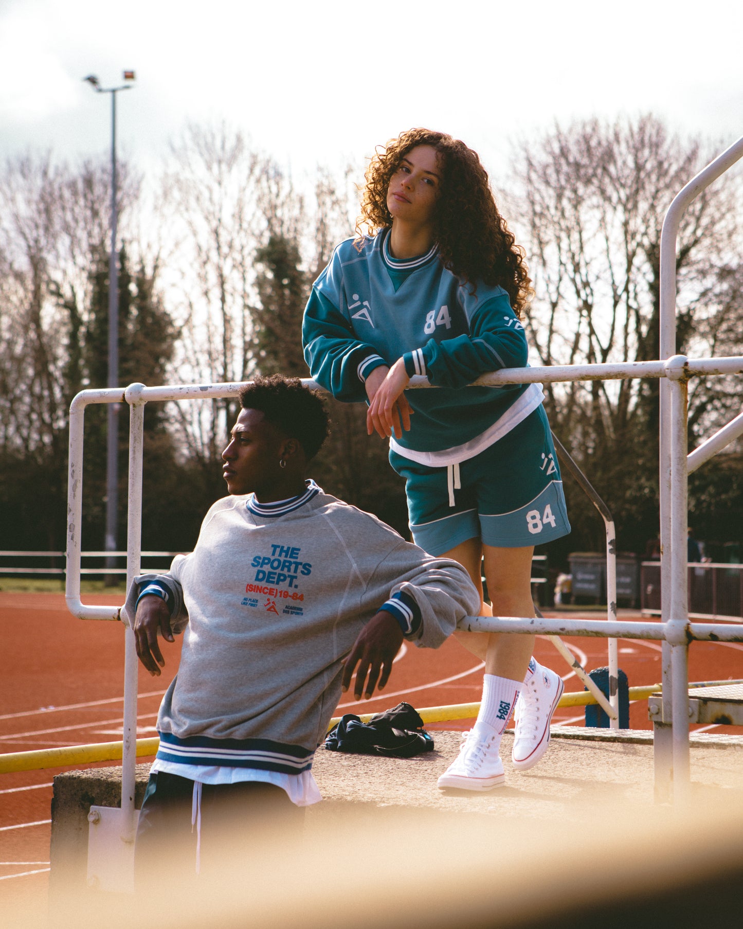 Vice 84 'Warm Up' Heavyweight Panel Sweater - Blue