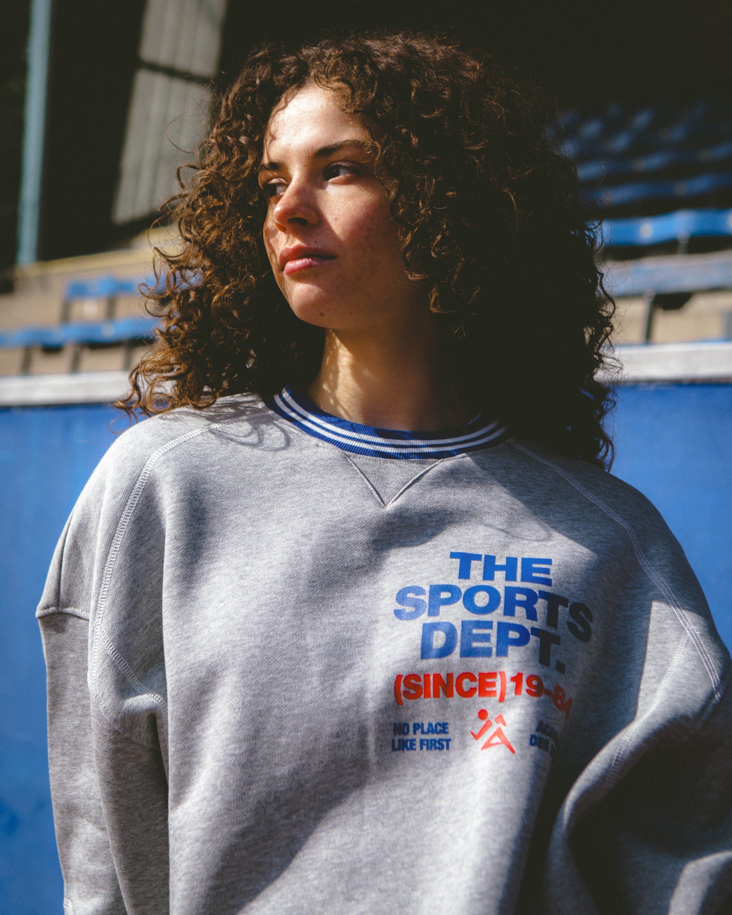 Vice 84 'The Sports Dept' Heavyweight Sweater - Heather Grey