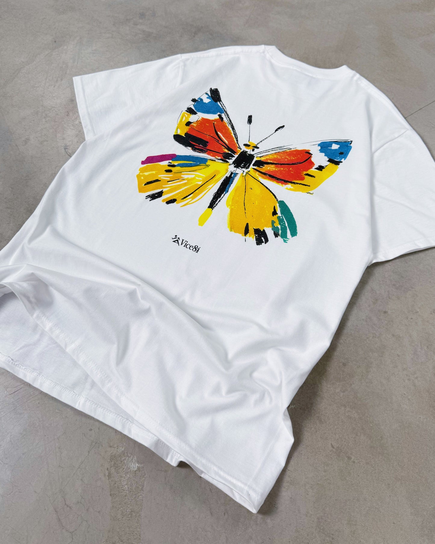 Vice 84 'Butterfly' Tee - White