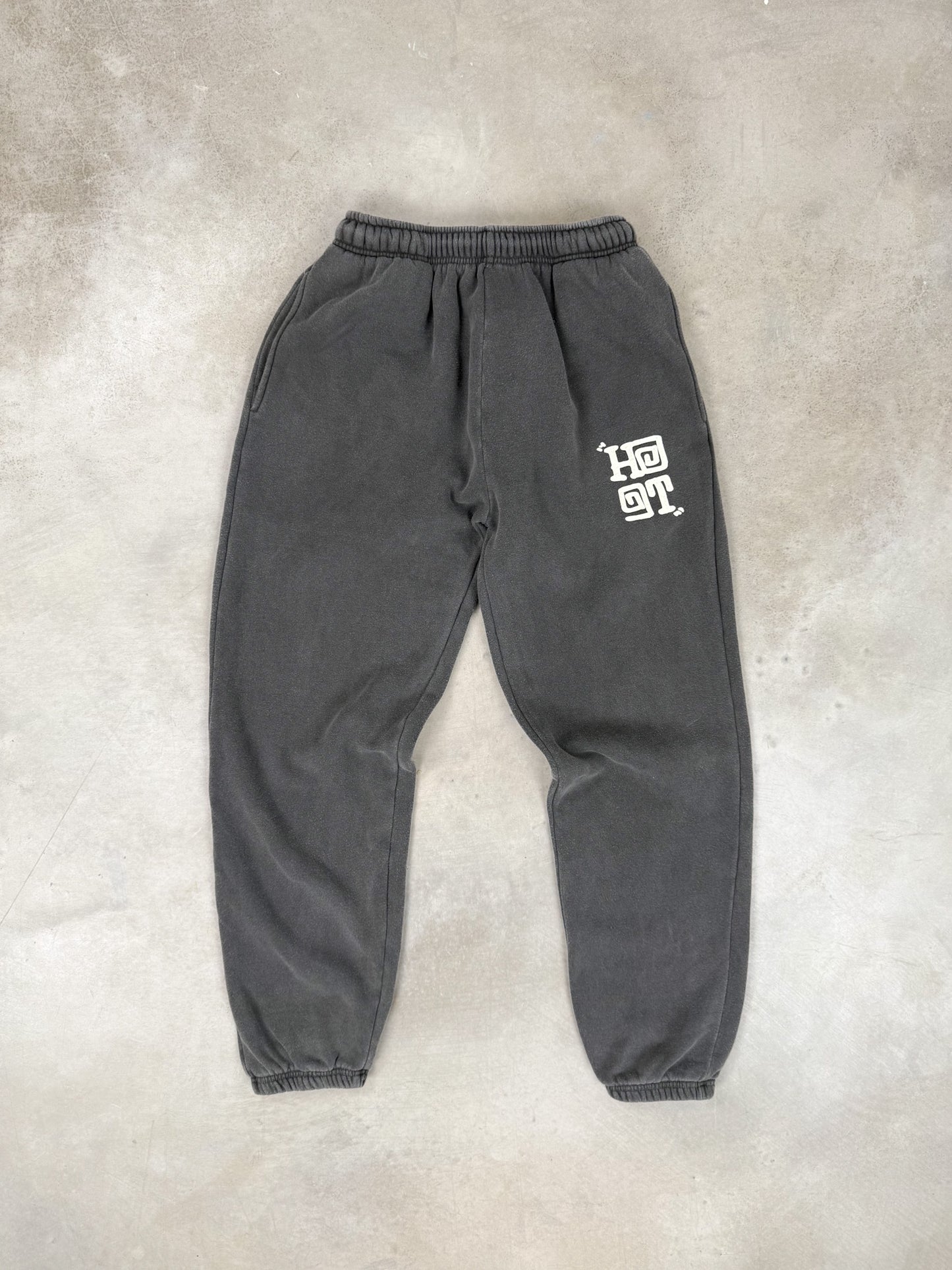 HAVE A GD TRIP 'Varsity' Vintage Washed Joggers - Charcoal