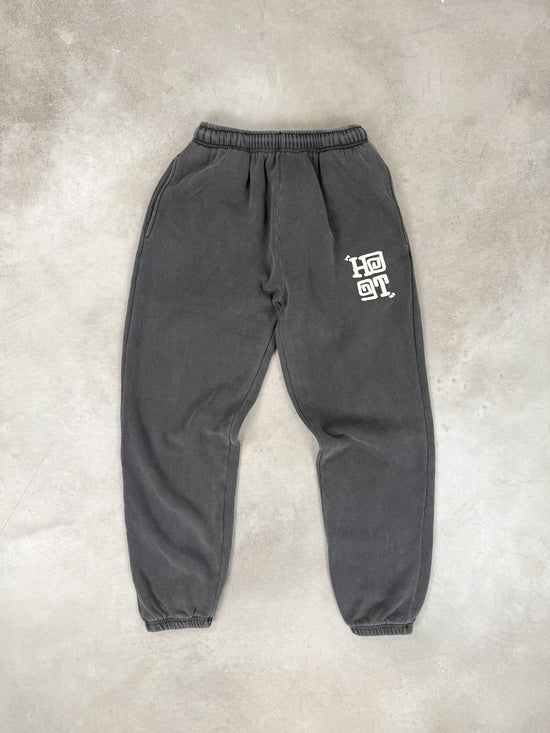 HAVE A GD TRIP 'Varsity' Vintage Washed Joggers - Charcoal