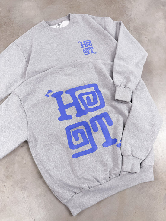 Load image into Gallery viewer, HAVE A GD TRIP &amp;#39;Logo&amp;#39; Heavyweight Sweater - Heather Grey

