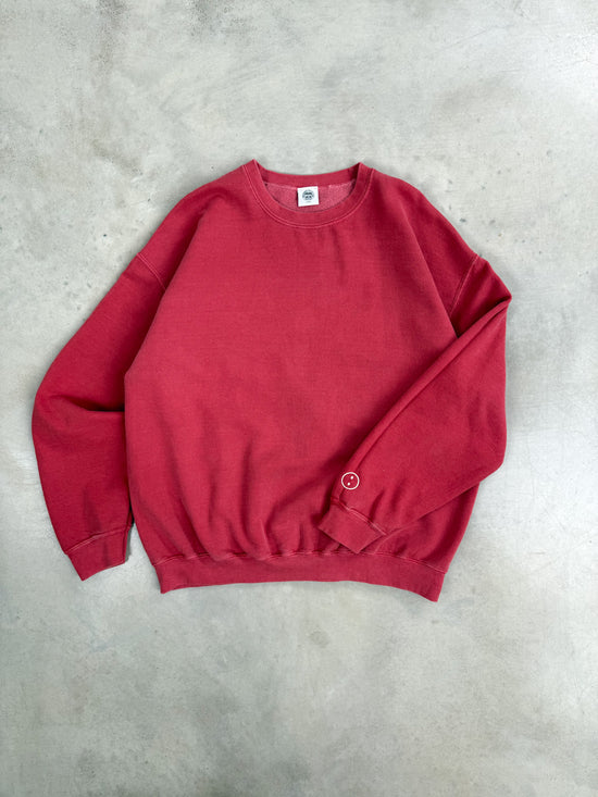Essentials Vintage Washed Sweater - Red
