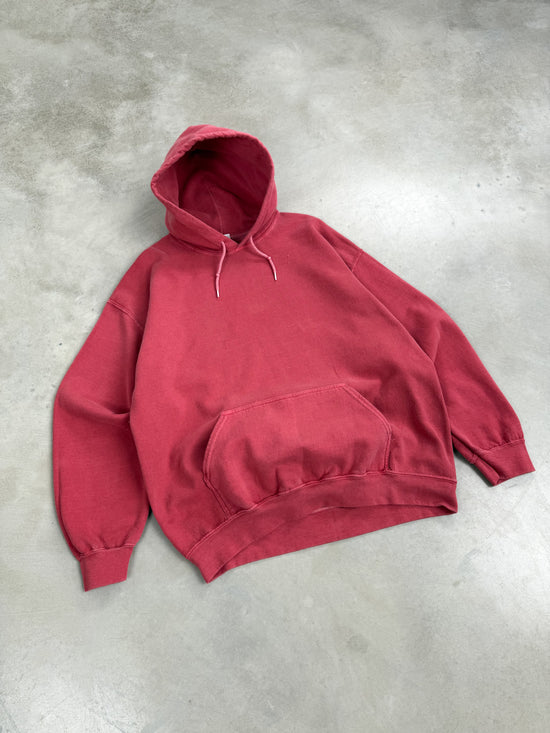 Essentials Vintage Washed Hoodie - Red