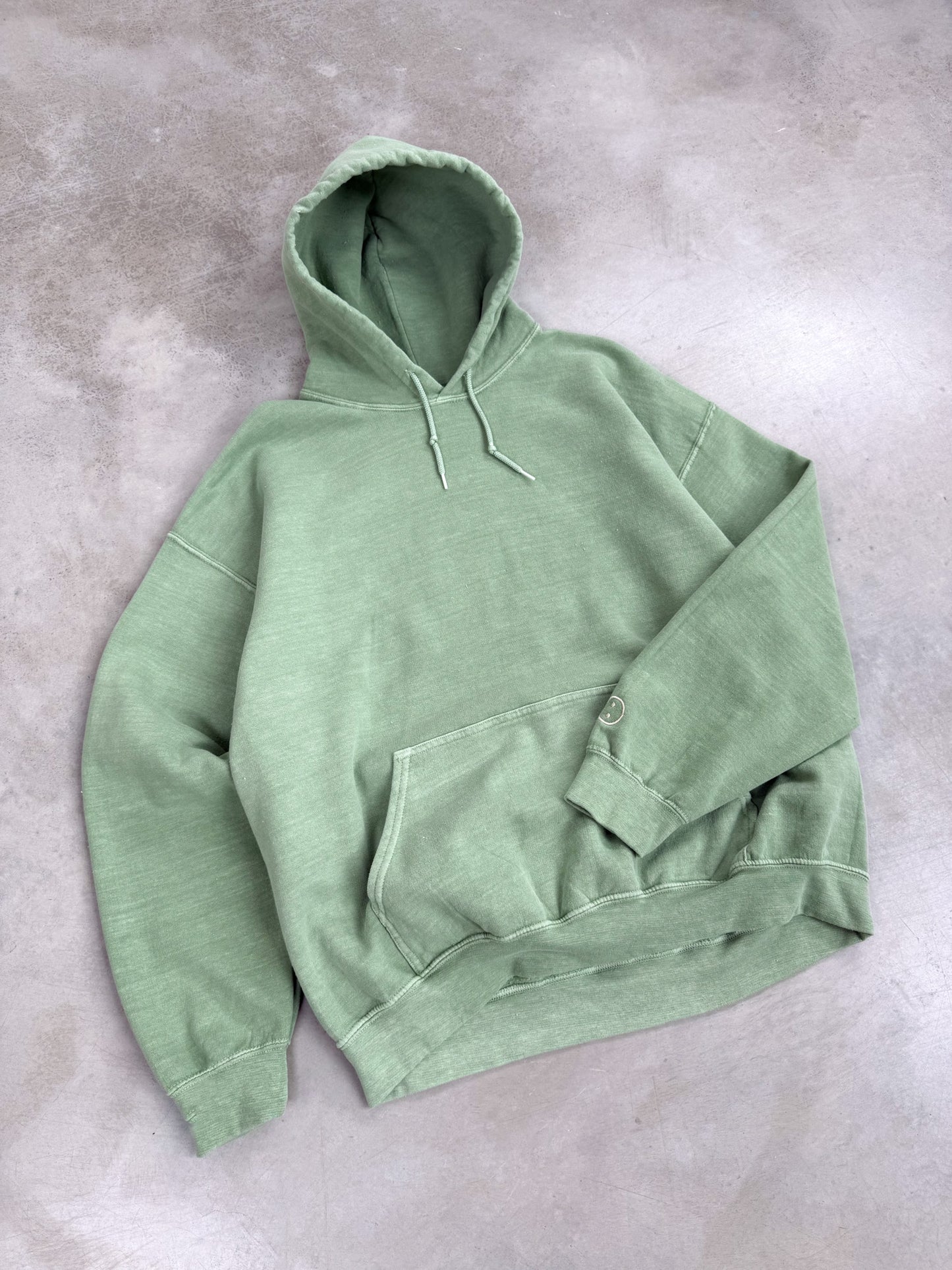 Essentials Vintage Washed Hoodie - Sage Green