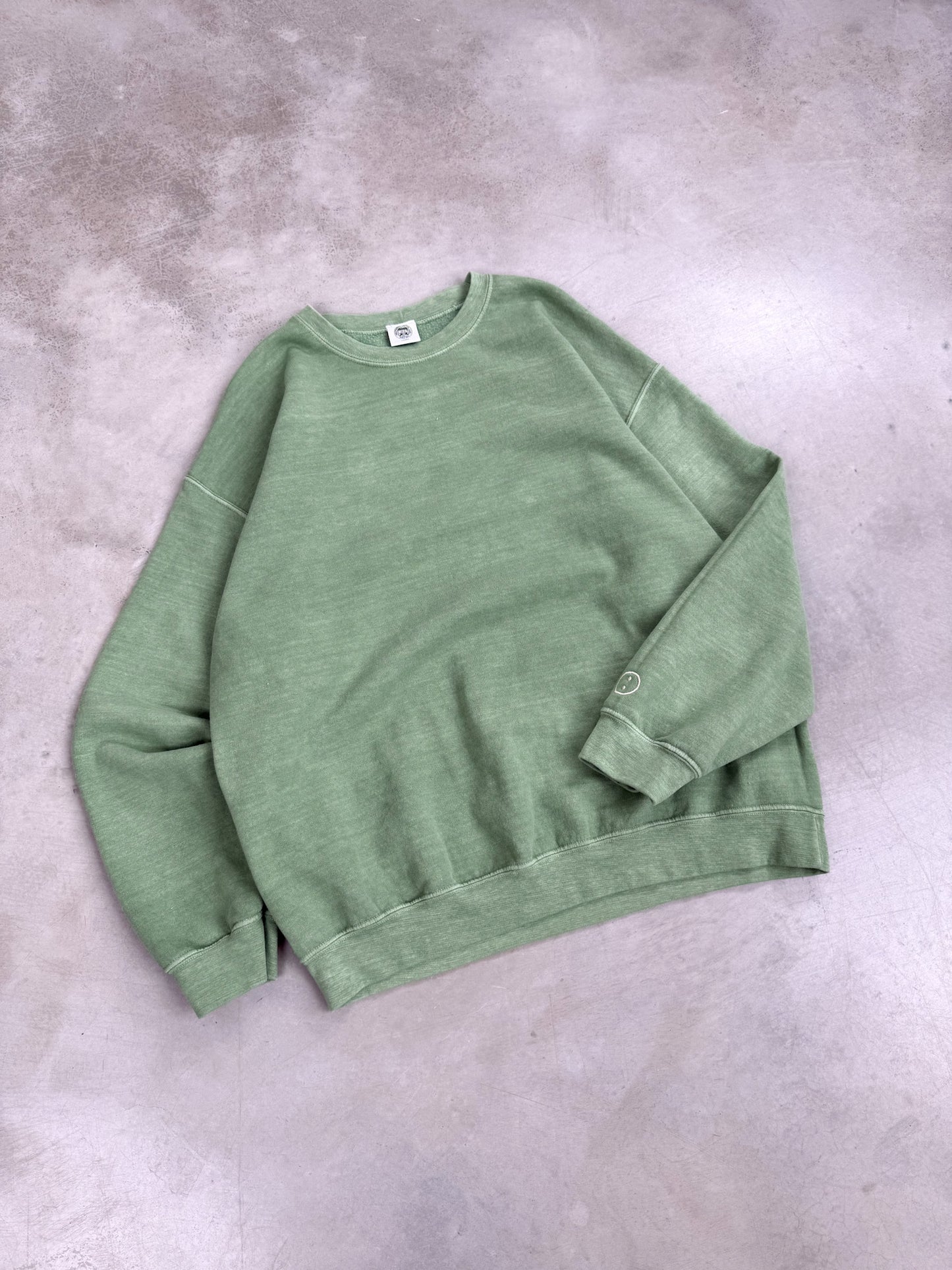 Essentials Vintage Washed Sweater - Sage Green