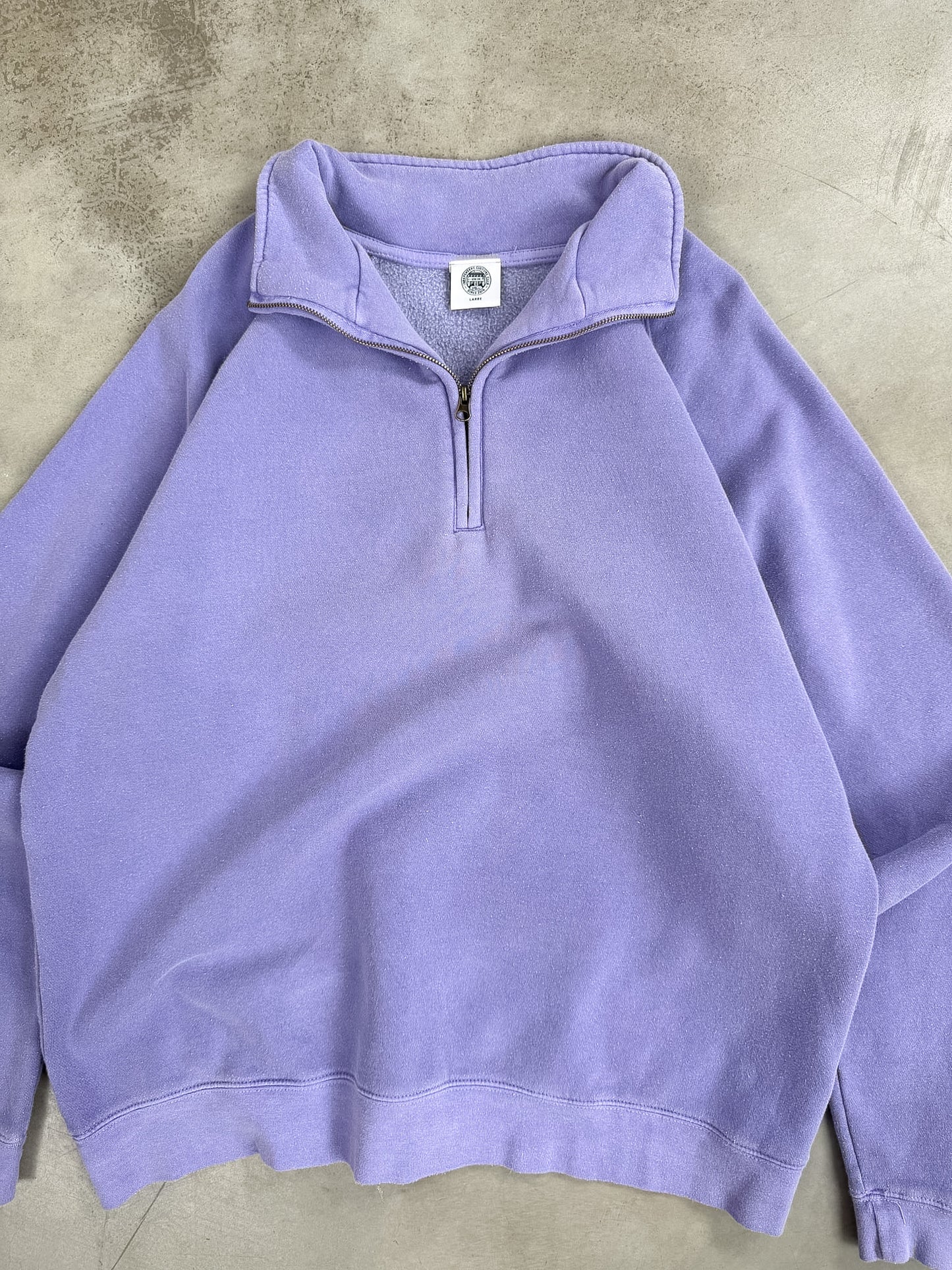 Essentials Vintage Washed 1/4 Zip Sweatshirt - Orchid