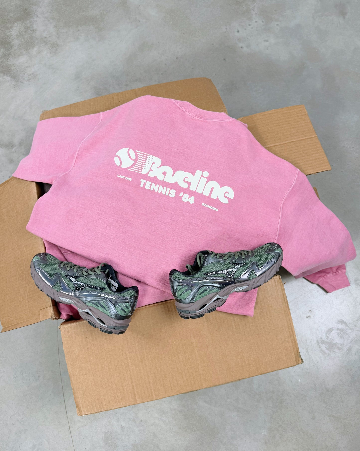 Vice 84 *10 Years Of* 'Baseline' Sweater - Vintage Washed Pink