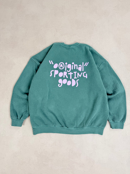 Vice 84 'Original Sporting Goods' Vintage Washed Sweater - Bottle Green