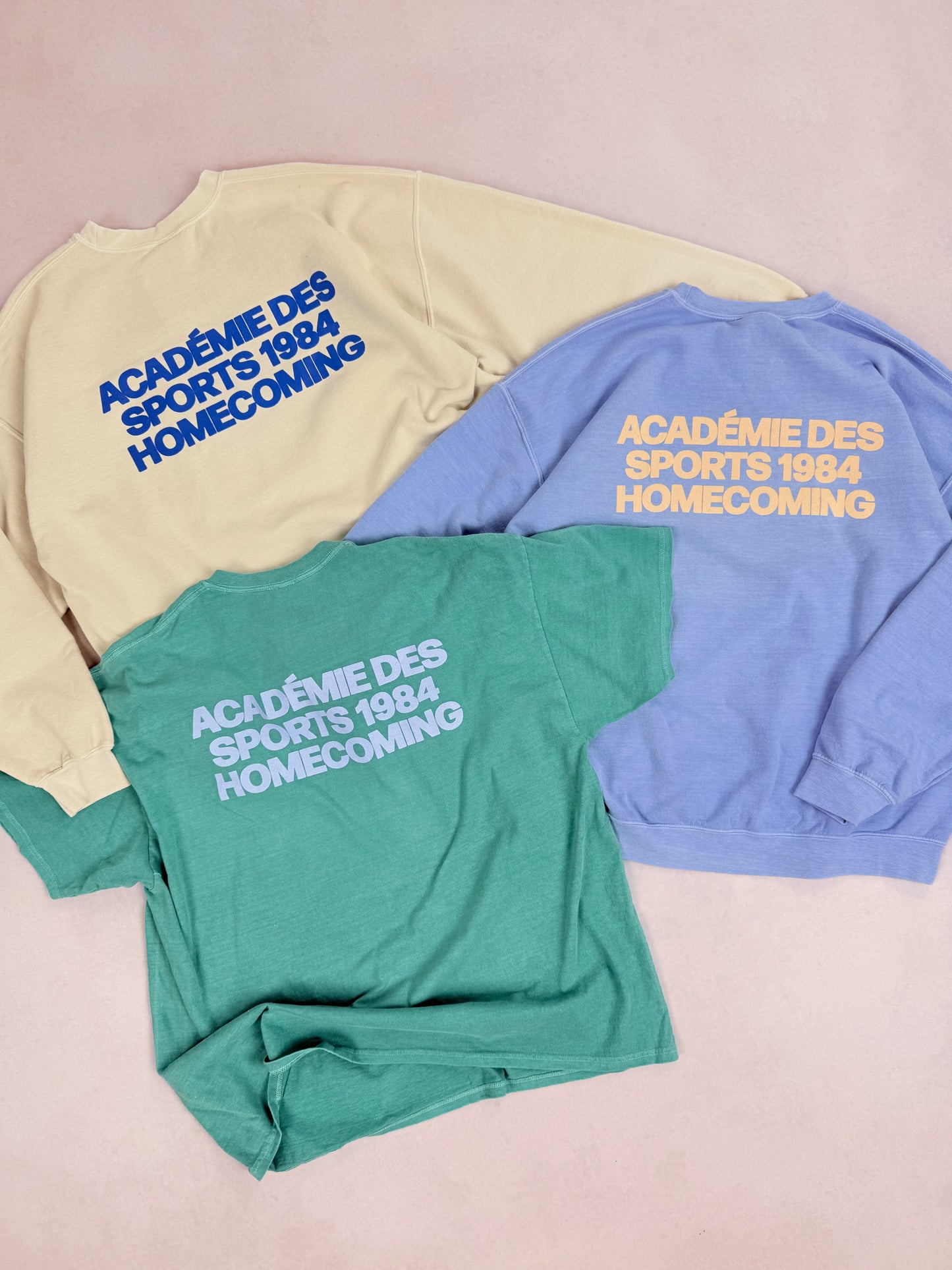 Vice 84 'Homecoming' Vintage Washed Sweater - Cornflower Blue
