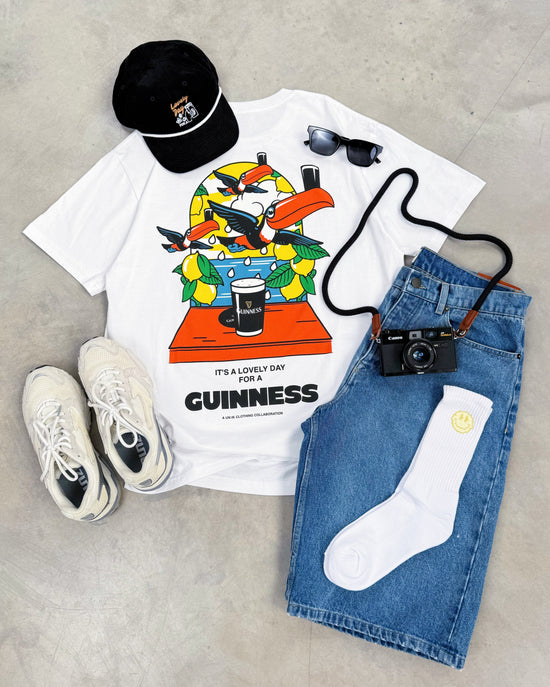 Load image into Gallery viewer, Guinness x UN:IK &amp;#39;Cheers&amp;#39; Embroidered Cord Rope Cap - Black
