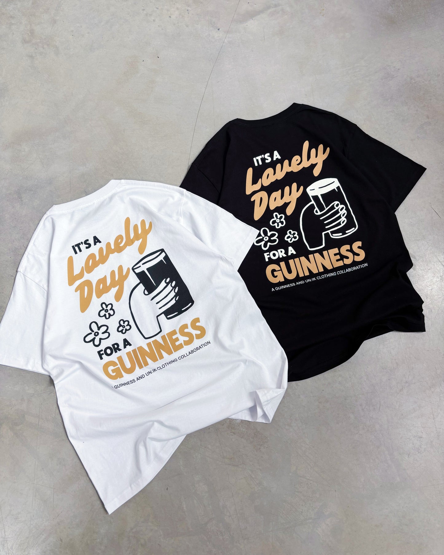 Guinness x UN:IK 'Cheers' Tee - Black