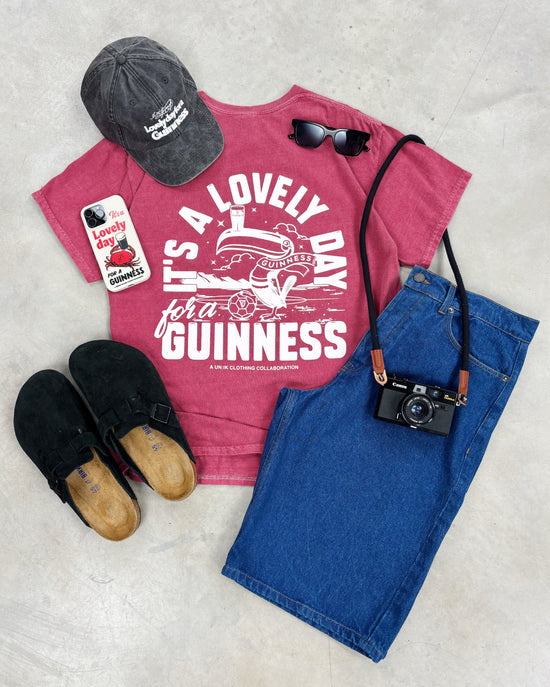 Guinness x UN:IK 'Lovely Day' Vintage Washed Cap - Black