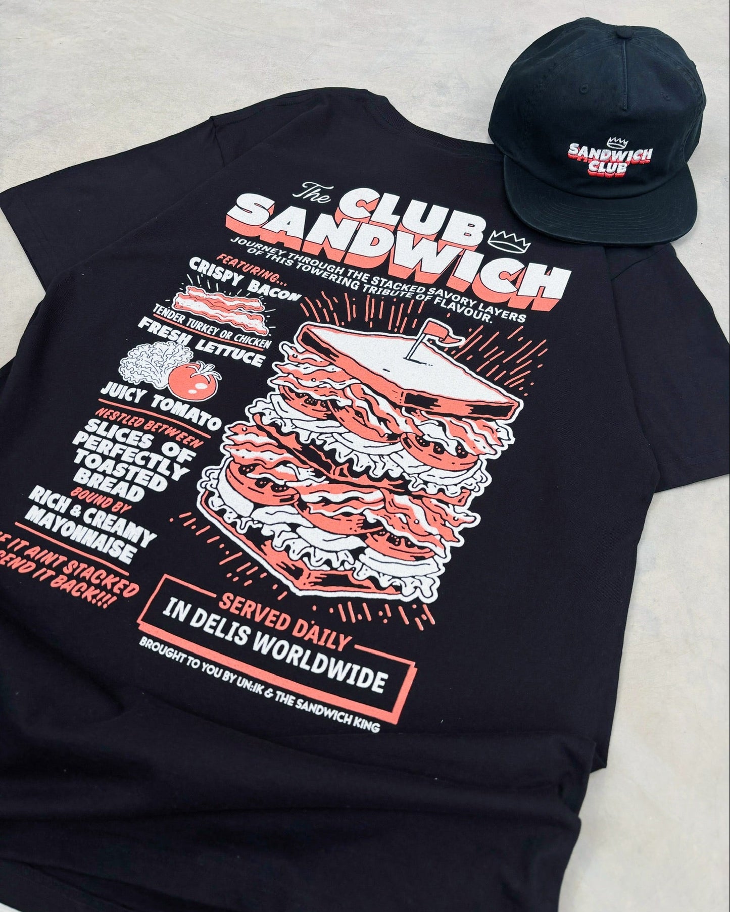 Sandwich Club x Sandwich King 'Club Sandwich' Tee - Black