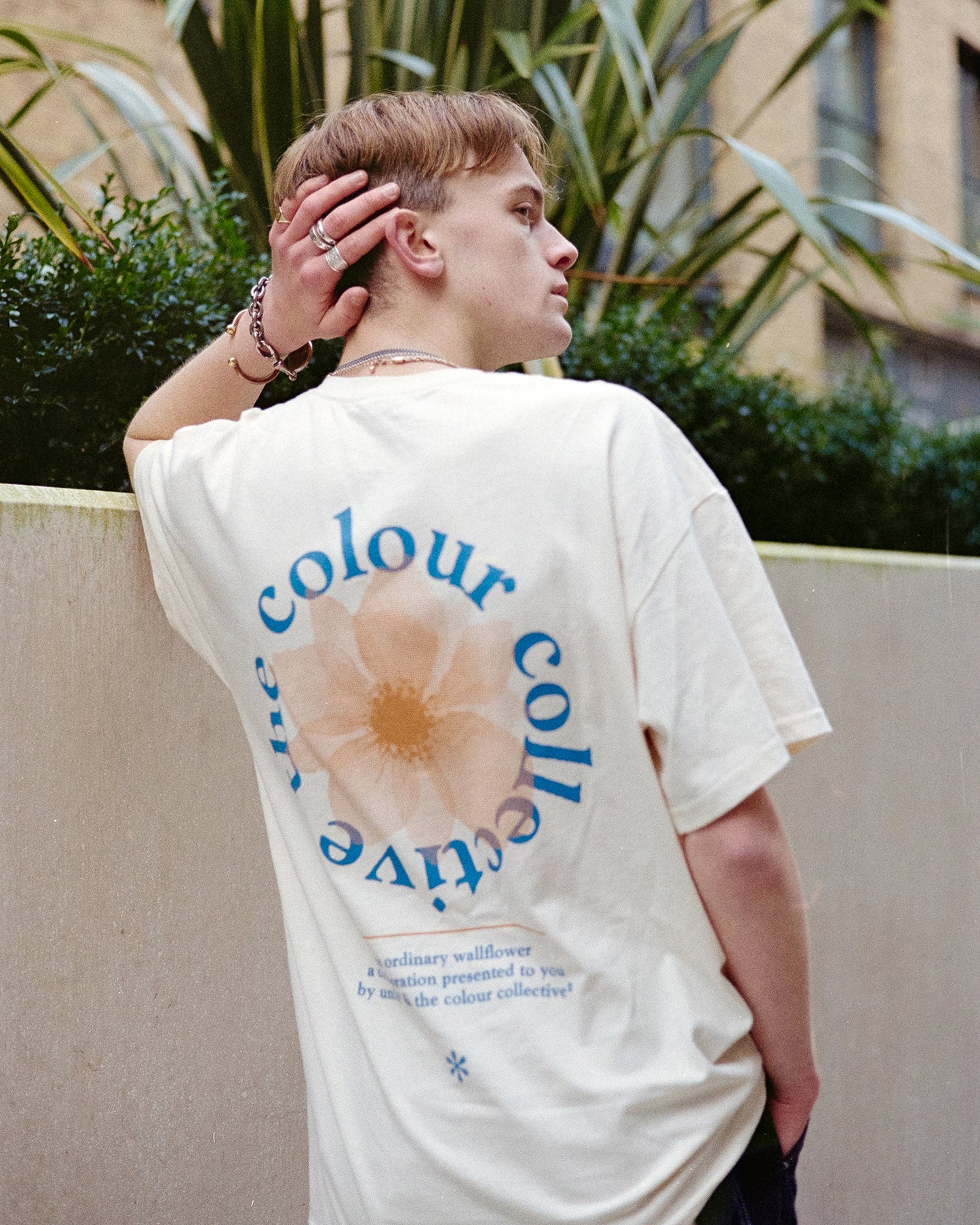 Load image into Gallery viewer, Colour Collective &amp;#39;Classic Wallflower&amp;#39; Tee - Natural
