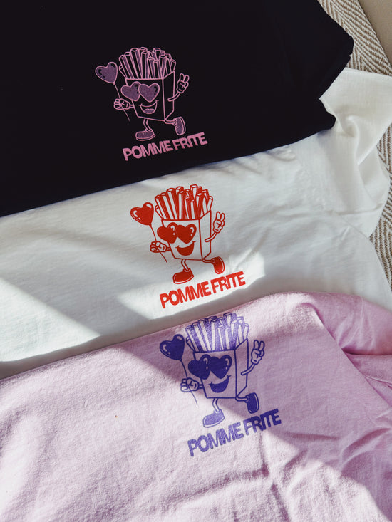 Pomme Frite 'Fries For You' Tee - Black