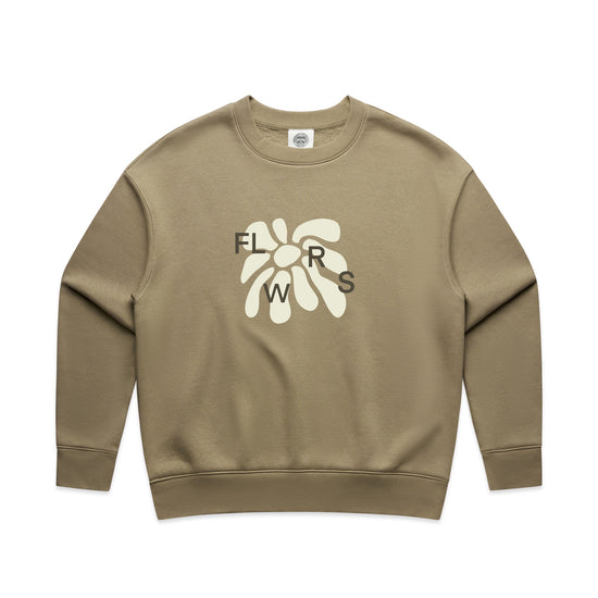 FLWRS Relaxed Crew Neck Sweater - Sand