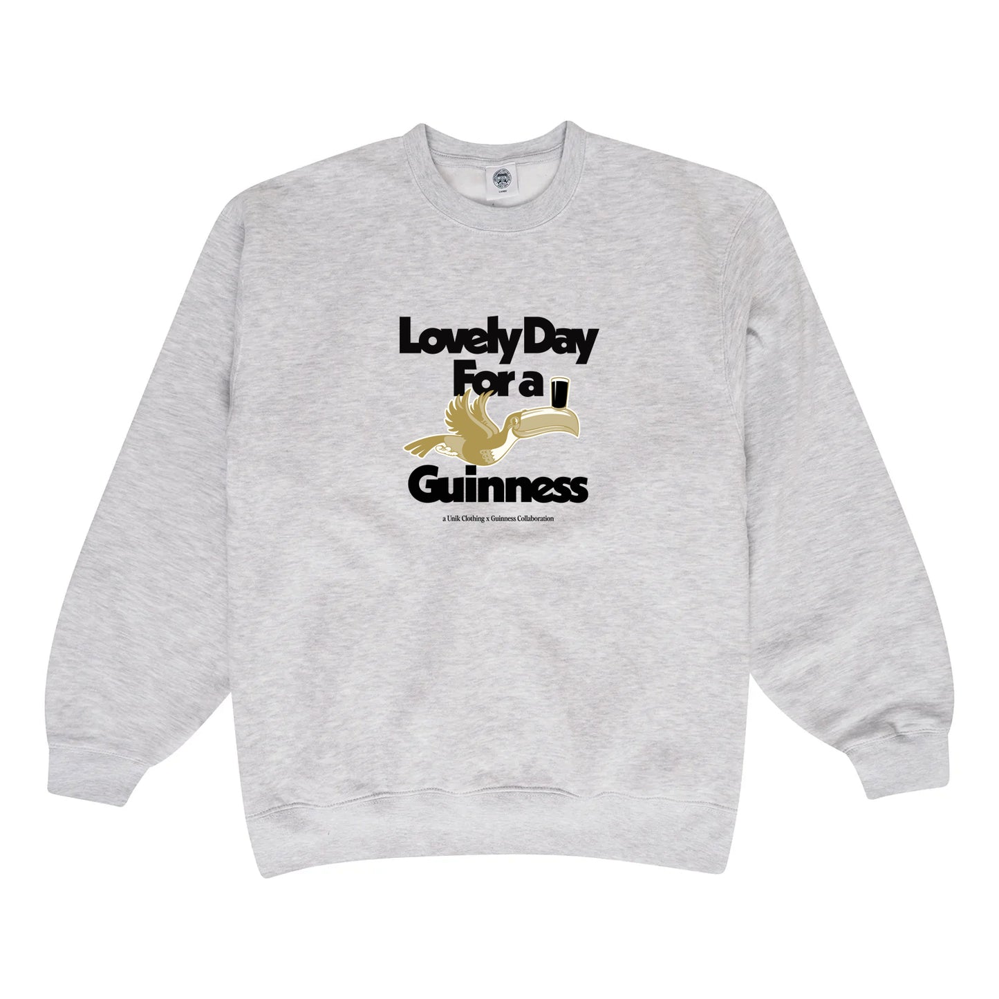 Guinness x UN:IK 'Lovely Day' Sweater - Ash Grey