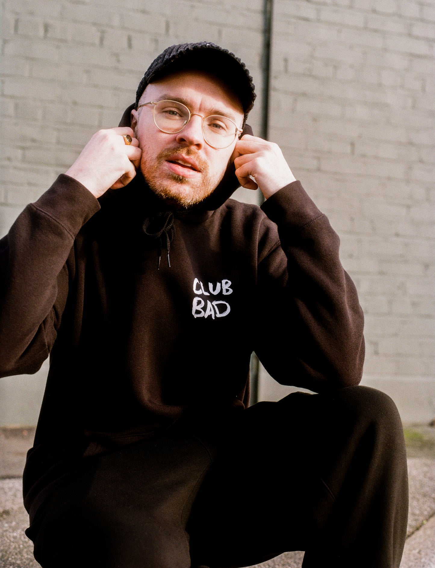 Melé X Club Bad 'Crossed Legs' Hoodie - Black