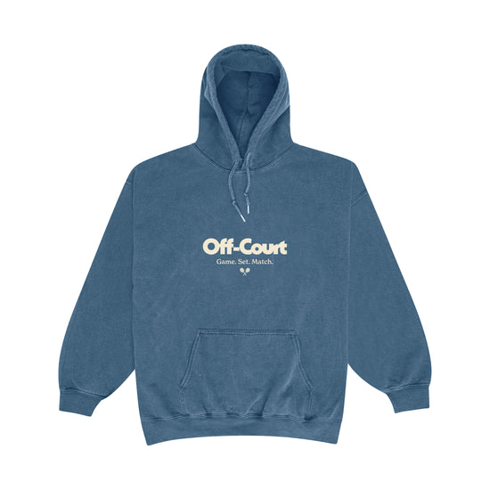 Load image into Gallery viewer, Vice 84 &amp;#39;Off-Court GSM&amp;#39; Vintage Washed Hoodie - Blue
