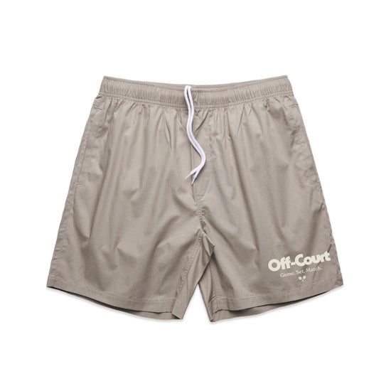 Vice 84 'Off-Court GSM' Beach Shorts - Mushroom