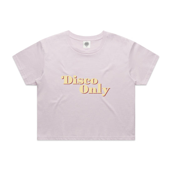 DISCO ONLY WMNS '70s' Cropped Tee - Orchid