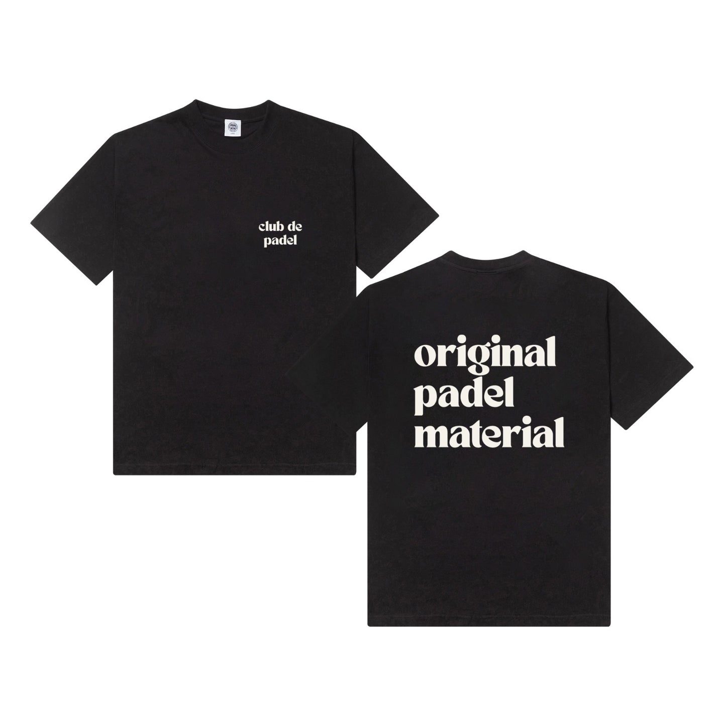 Club de Padel 'Original Padel Material' Tee - Black