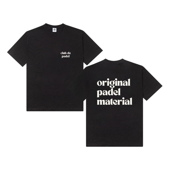 Club de Padel 'Original Padel Material' Tee - Black