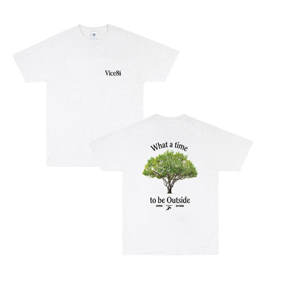 Vice 84 'Outside' Tee - White