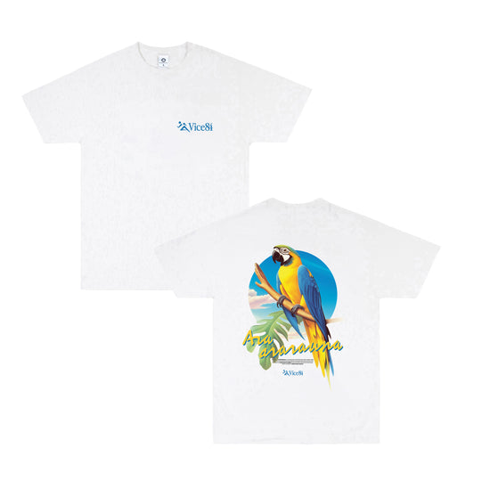 Vice 84 'Parrot' Tee - White