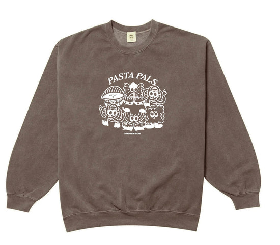 Other Side Store 'Pasta Pals' Sweater - Vintage Washed Chocolate