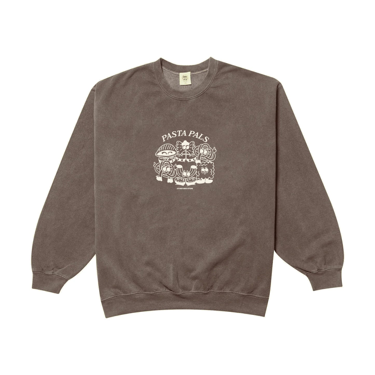 Other Side Store 'Pasta Pals' Sweater - Vintage Washed Chocolate
