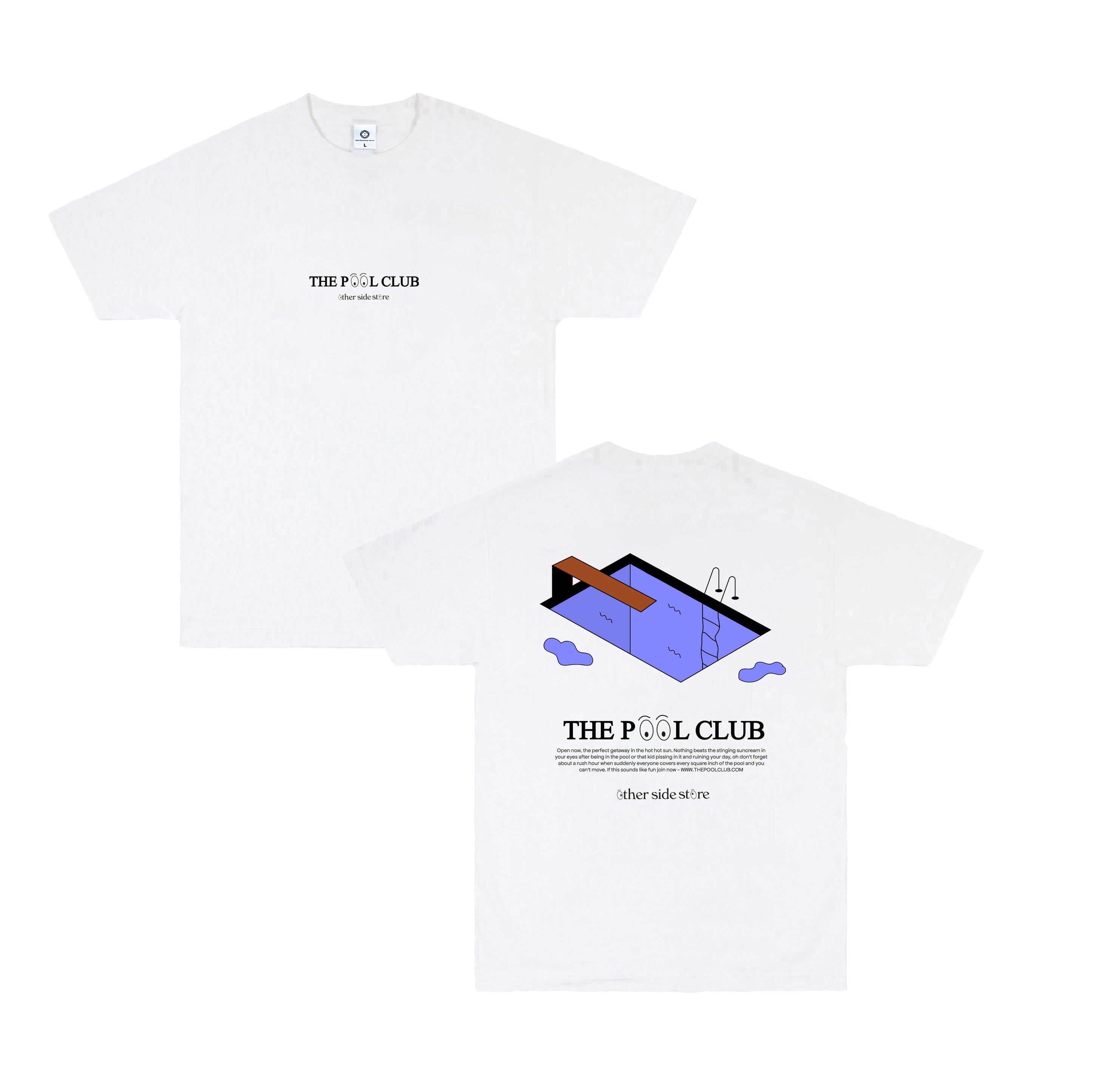 Other Side Store 'Pool Club' Tee - White – UN:IK Clothing