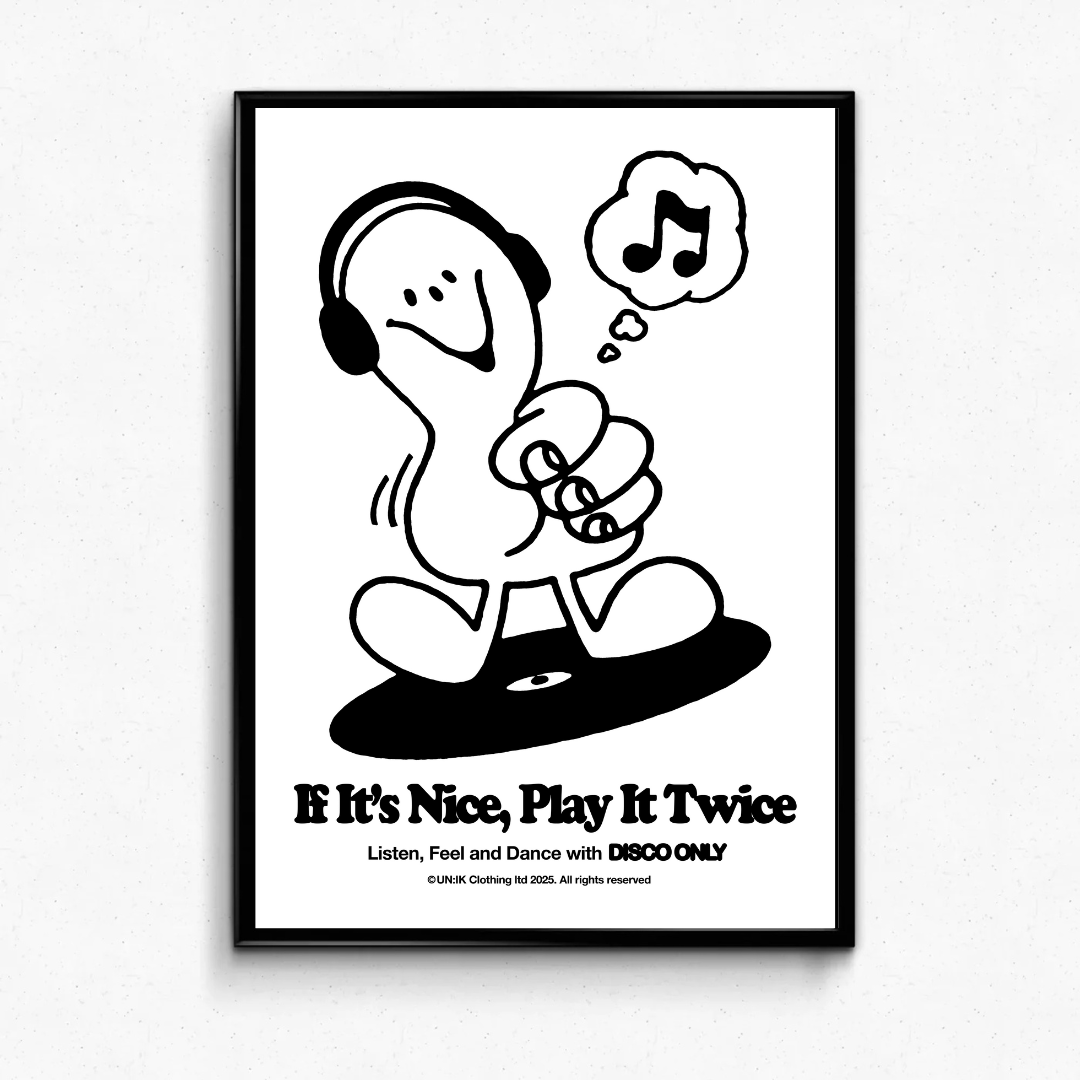 DISCO ONLY 'Play It Twice V6' Print