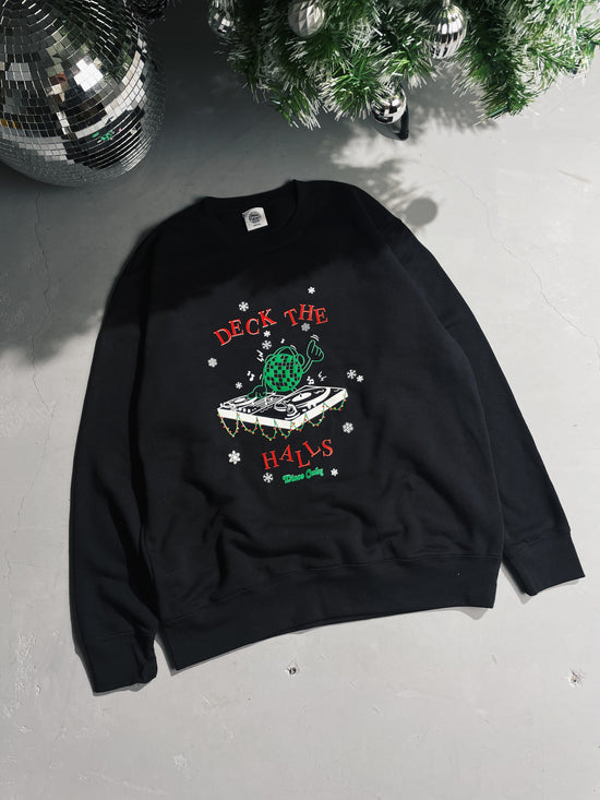 DISCO ONLY 'Deck The Halls' Sweater - Black