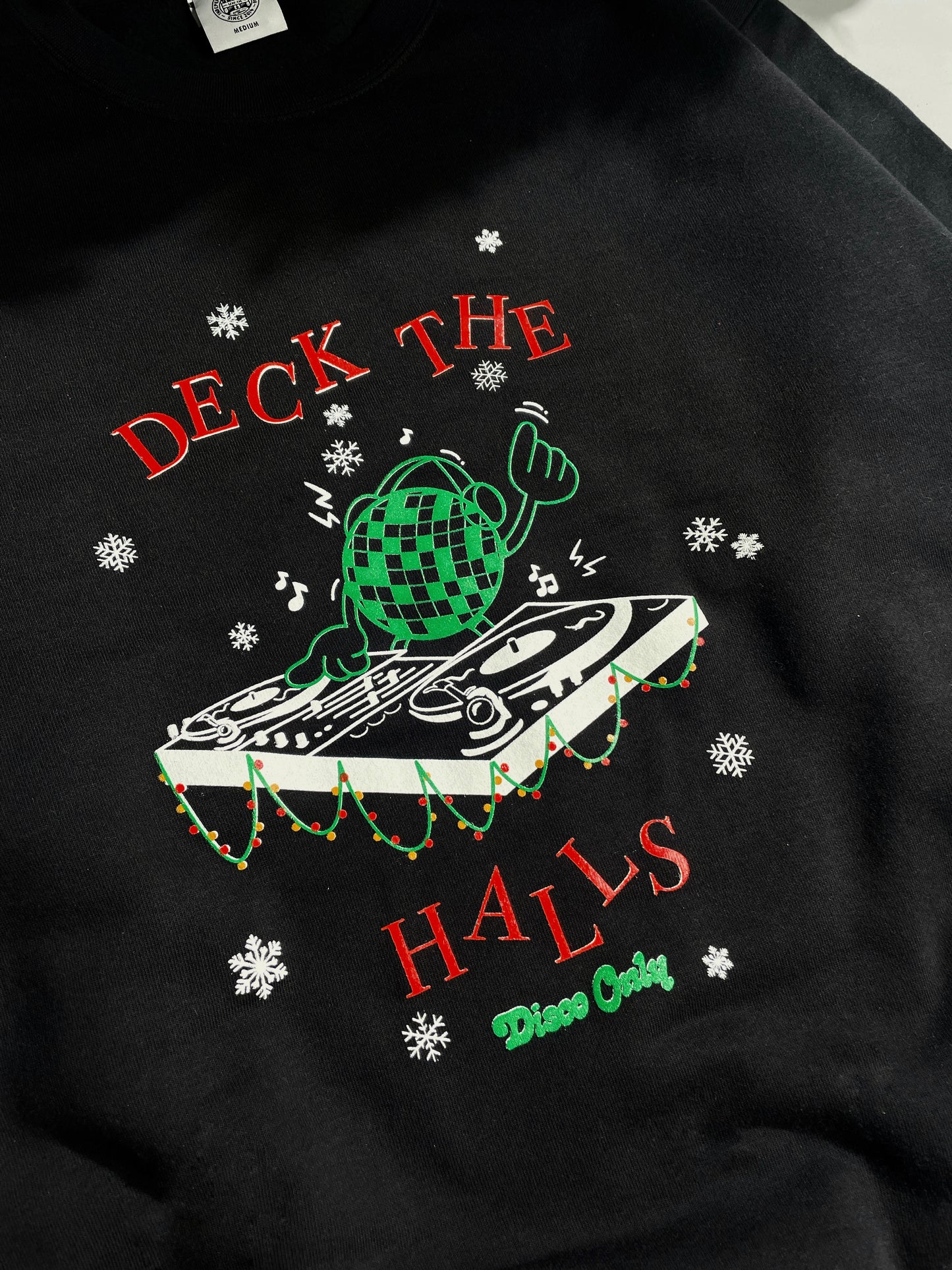 DISCO ONLY 'Deck The Halls' Sweater - Black