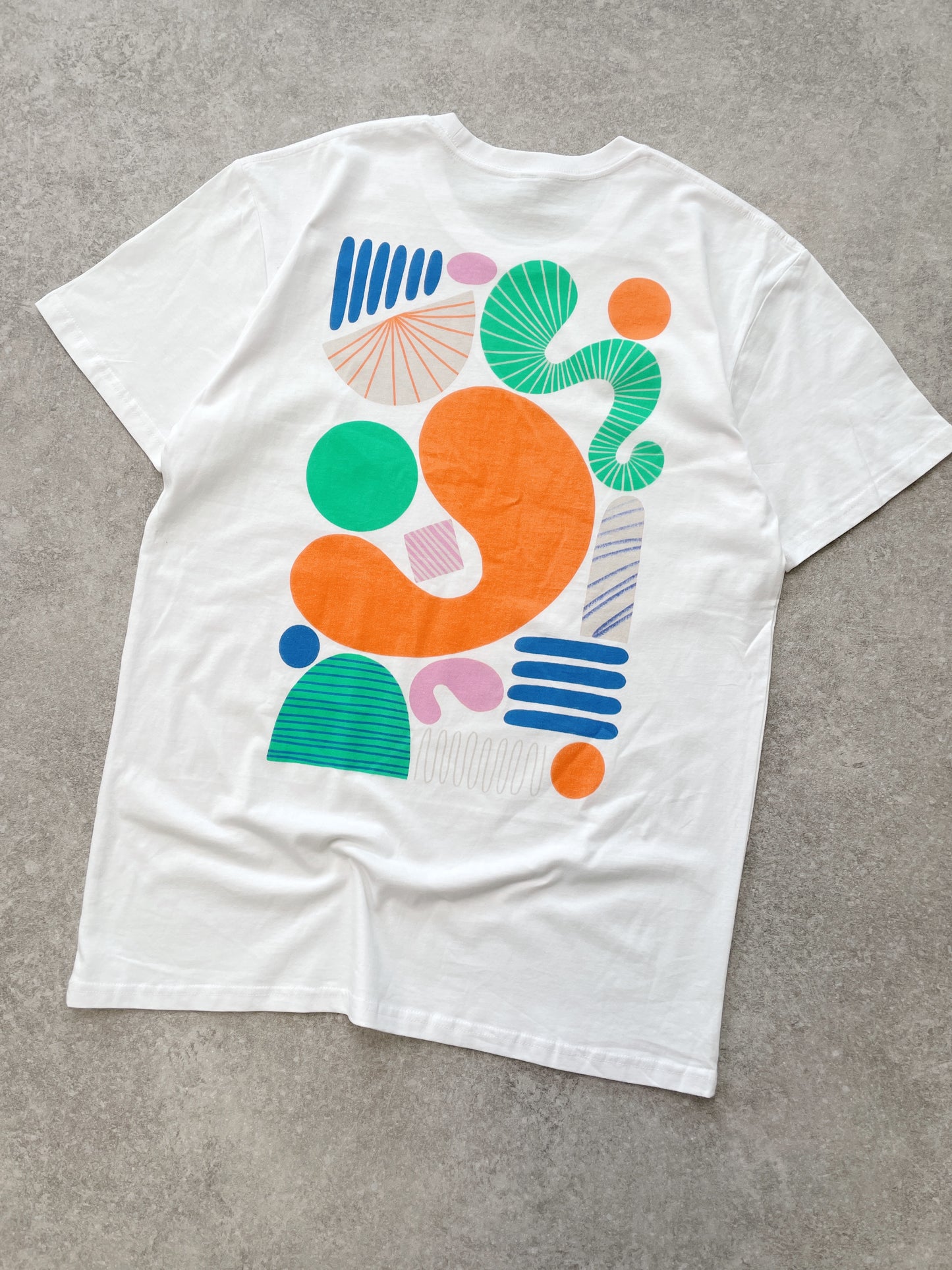 Seasonal Hero 'Summer Abstract' Tee - White