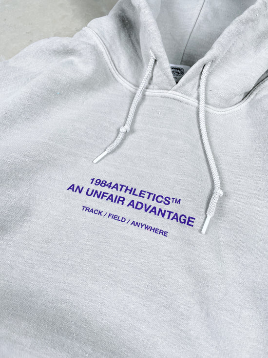 Vice 84 Athletics Vintage Washed Hoodie Ash UN IK Clothing