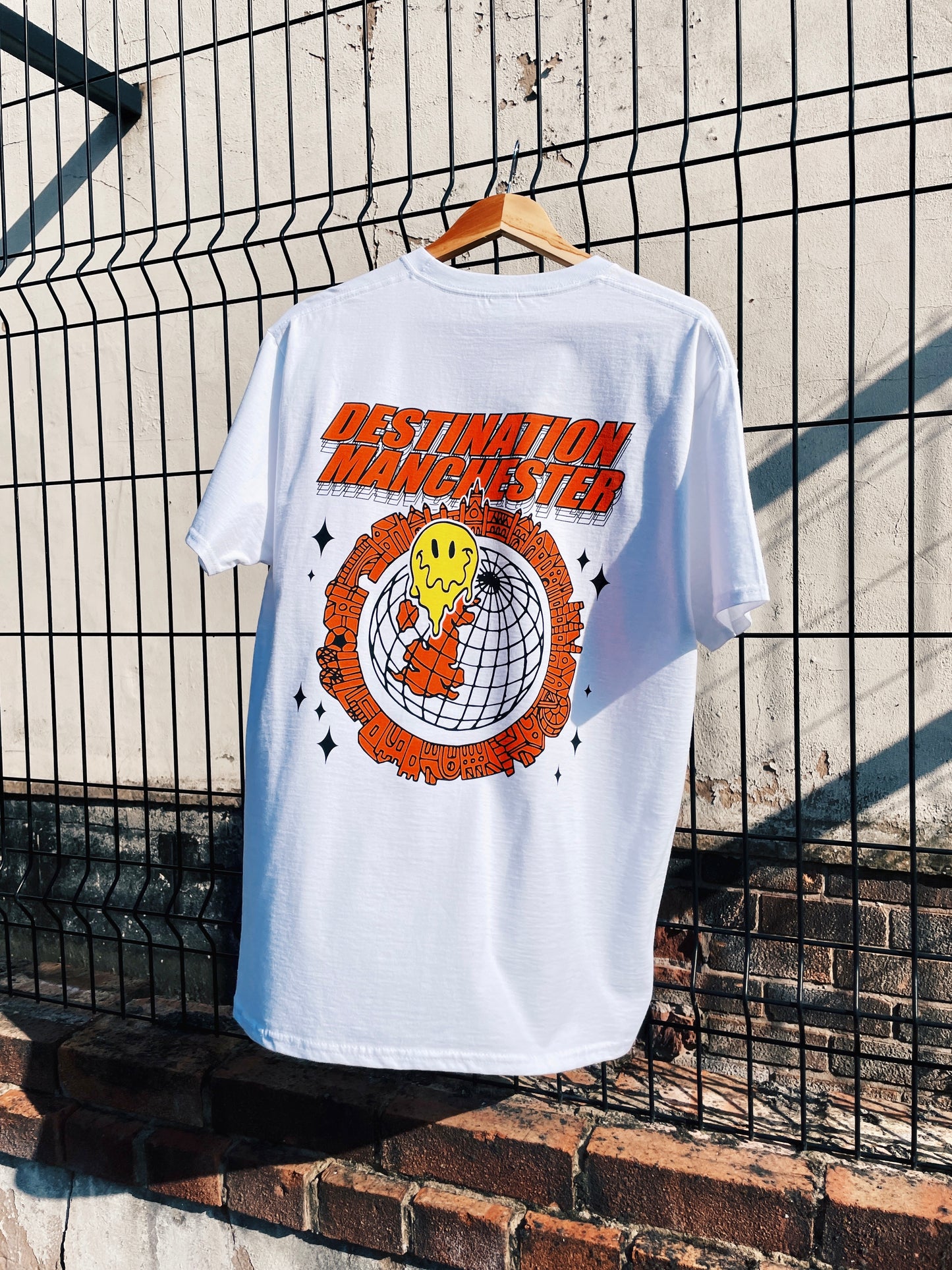 WHP x UN:IK 'Destination Manchester' Tee - White