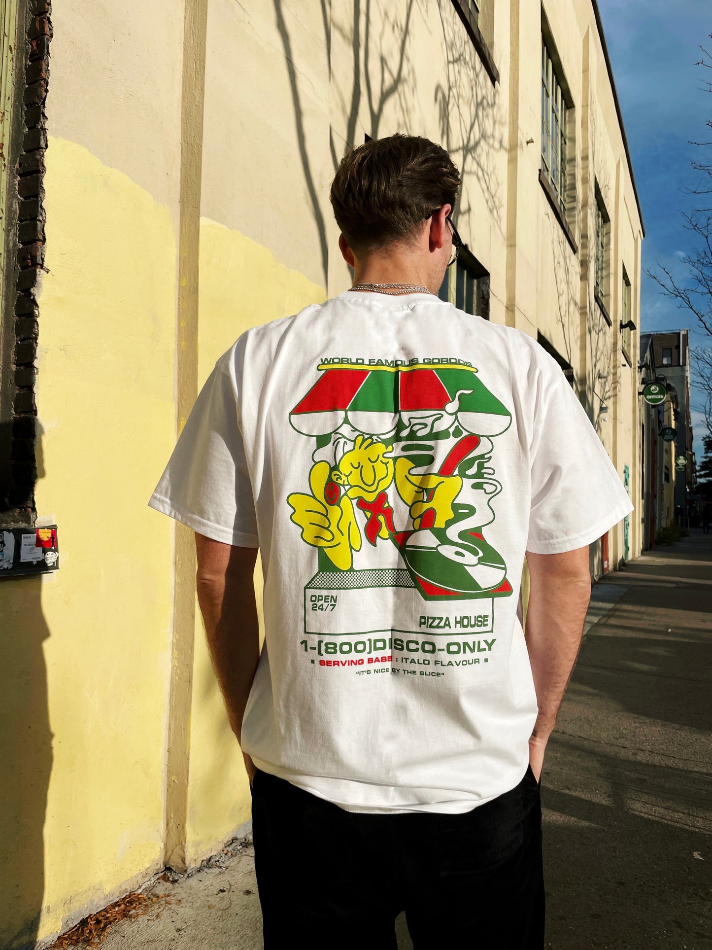 World Famous Gordos 'Nice By The Slice' Tee - White