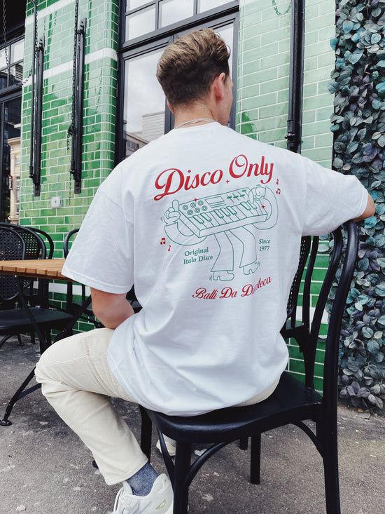 DISCO ONLY 'Italo Disco' Tee - White