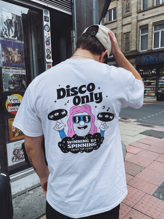 Load image into Gallery viewer, DISCO ONLY &amp;#39;NYC Disco&amp;#39; Tee - White
