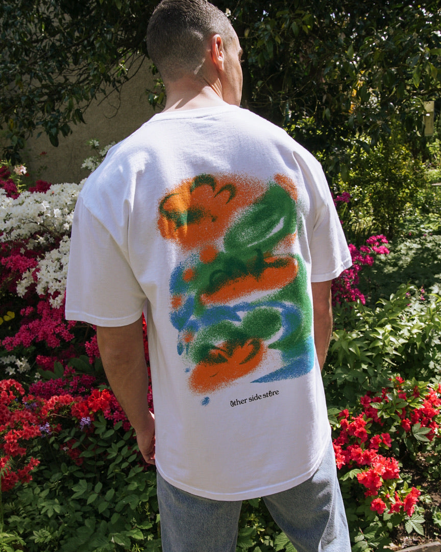 Other Side Store 'Tropical' Tee - White