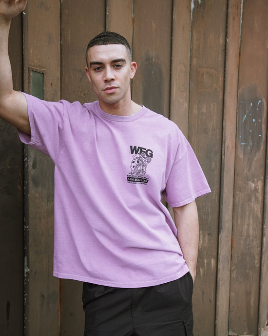 Gordos Pizzeria 'Call The Gang' Vintage Washed Tee - Pink