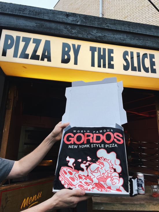 Gordos Pizzeria 'Gordos' Tee - Black