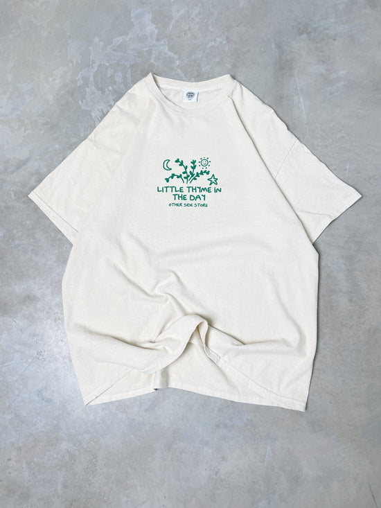 Other Side Store 'Little Thyme' Vintage Washed Tee - Cream