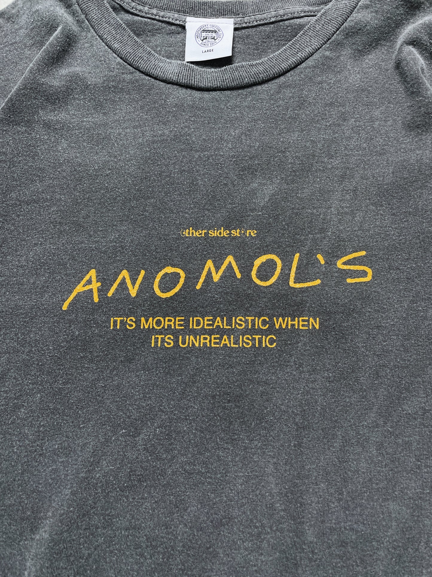 Other Side Store 'Anomols' Vintage Washed Tee - Black